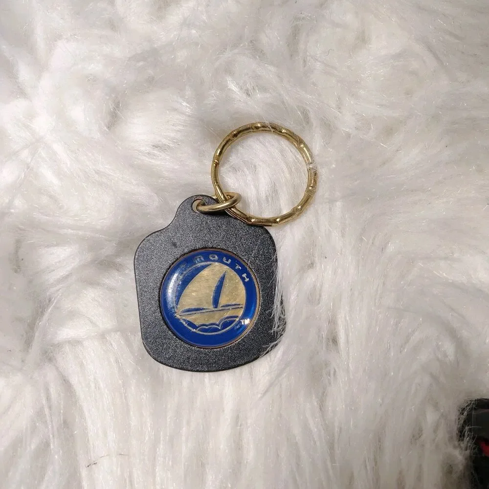 Plymouth Sailboat VTG 1990's Keychain Fob NEW/RT1